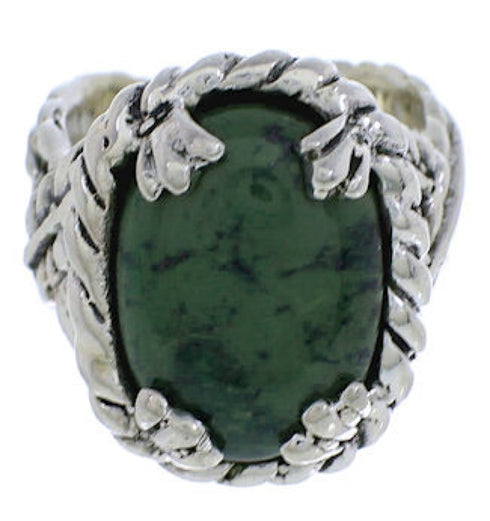 Turquoise Genuine Sterling Silver Ring Size 5-1/4 FX22713